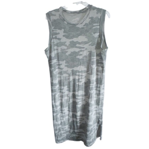 Universal Thread Camo Sleeveless Midi Dress Sz Large Momcore MobWife - Picture 2 of 12